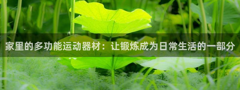 凯捷体育招商电话是多少：家里的多功能运动器材：让锻炼